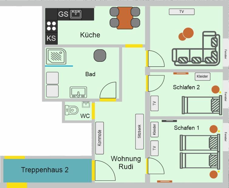 Provizial Ferienwohnung Rudi Wadgassen Екстериор снимка